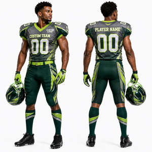 Uniforme Profesional de Fútbol Americano, Conjunto de Jersey y Pantalones, Diseño Artístico, Costuras Reforzadas, Personalizable para Equipos - Product Image 3