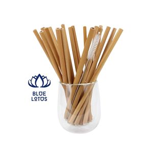 BEST-SELLER Paille en bambou 100% biologique |   Pailles à boire réutilisables, naturelles et pures, emballage en vrac - Product Image 1