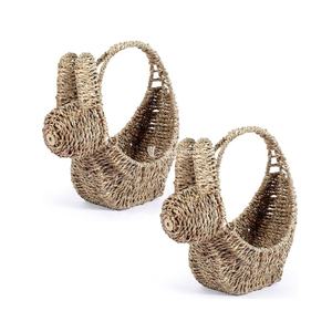 Export Quality Seagrass Bunny Basket Handmade for Easter Decoration, Export Quality Bunny Basket Easter Decor Vietnam - Product Image 1