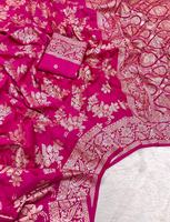 Sari en soie Khadi pure et douce pour femme, style moderne, idéal pour les mariages et les fêtes indiennes, séchage rapide, sans plis, coupe classique, toutes saisons, en stock