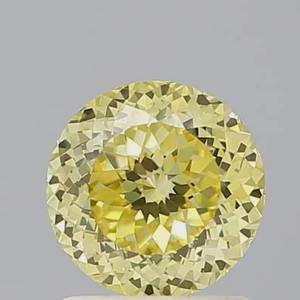 Diamante Cultivado en Laboratorio, Corte Portugués, Redondo, Color Amarillo Fantasía, Certificado por IGI, Piedra Suelta VVS, Excelente Pulido, para Joyería Fina - Product Image 3