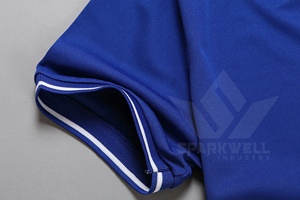 เสื้อโปโลผู้ชายสีขาว แขนสั้น ผ้าคอตตอนปิเก้ ระบายอากาศได้ดี สวมใส่สบาย สีพื้น ทรงปกติ คลาสสิก เหมาะสำหรับเล่นกอล์ฟ - Product Image 4