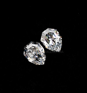 Paire de diamants de laboratoire taillés en forme de bouclier, 1,50 CT, 7,0 x 5,1 mm, diamant de laboratoire à taille unique, diamant de laboratoire pour boucles d'oreilles et bague de fiançailles - Product Image 5