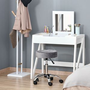 Sedia da Ufficio Girevole Rotonda con Altezza Regolabile, Stile Lussuoso, Seduta Imbottita per Poltrone da Barbiere - Product Image 2