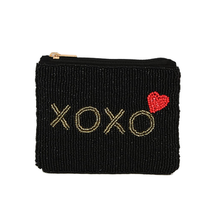 Export Quality Beaded Coin Purse Handmade <b>Small</b> <b>Wallet</b> For Coins Keys And Jewelry Available At Discounted Price - Product Image 1