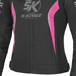 Blouson de moto 5 SPORTS pour femme, manches longues, noir et rose, coupe-vent, imperméable, anti-UV, respirant, pour la course - Product Image 4