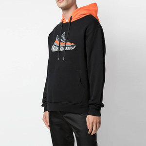 Sudadera con Capucha Casual de Invierno para Hombre, 100% Algodón, Forro Polar Transpirable, Bordada, Lisa, Personalizada con Serigrafía - Product Image 3