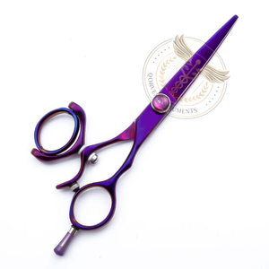 Tijeras de Peluquería Profesionales de Acero Inoxidable de Alta Calidad con Mango Giratorio para el Pulgar, para Suministros de Salón de Belleza, Grado A+, para Diestros - Product Image 1