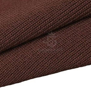 Camiseta de Manga Corta de Punto Extra Grande para Hombre con Logotipo Bordado en la Parte Delantera, Cuello Redondo, Informal, Color Marrón Sólido - Product Image 6