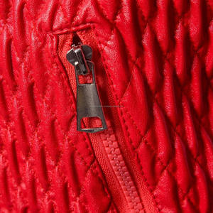 Veste de moto décontractée en similicuir pour homme avec fermeture éclair, col montant et poche, style blouse bombardier pour homme - Product Image 4