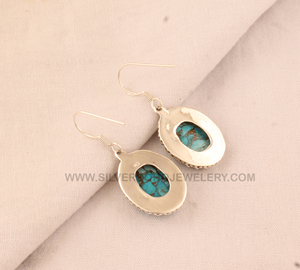 Wholesale Vintage Wedding Lapis Lazuli 925 Sterling <b>Silver</b> <b>Drop</b> <b>Earrings</b> B2B Jewelry Supplier - Product Image 4