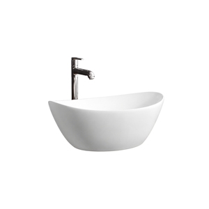 Lavabo de salle de bain moderne à poser avec robinet, finition chromée, capacité 12L, drain inclus - Product Image 1