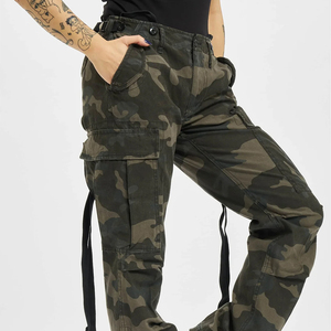 Pantalons cargo pour femmes, pantalons utilitaires confortables avec de grandes poches et un design durable pour les activités décontractées et de plein air - Product Image 2