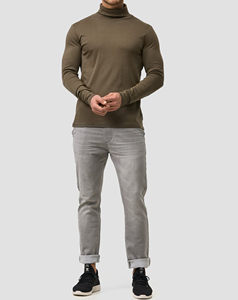 Men's <b>Quarter</b>-<b>Zip</b> Golf Pullover 100% Cotton Fleece Winter Activewear <b>Sweater</b> with Custom Front Logo Blank Athletic Shirt - Product Image 6