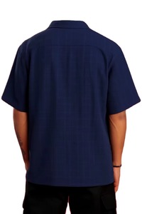 Chemise boutonnée pour homme sur mesure, manches courtes, coton, décontractée, prix de gros pour marque privée - Product Image 6