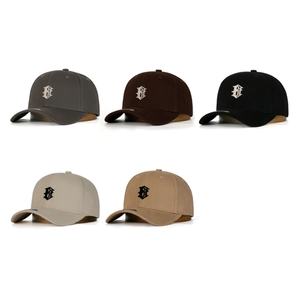 Casquette de baseball décontractée noire en coton tricoté 100 % respirant, imperméable, sans couture, thermocollée, anti-plis, avec poche, 6 panneaux, couleur unie - Product Image 4
