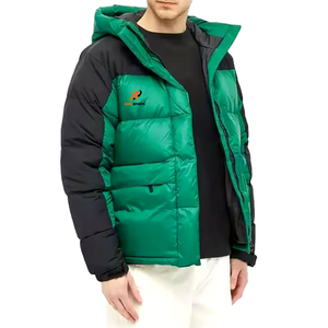 Chaqueta acolchada informal con logotipo personalizado del fabricante, cuello tipo embudo, de alta calidad para invierno. - Product Image 1