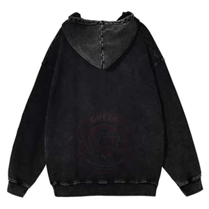 Sudadera con Capucha Vintage para Mujer, Estilo Oversize, de Algodón y Felpa, Corte Holgado para un Look Casual Moderno - Product Image 2