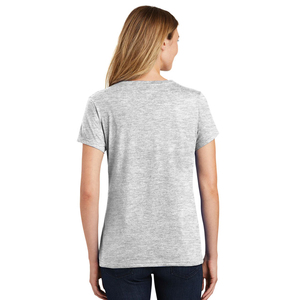 เสื้อยืดคอกว้างสีขาวสำหรับผู้หญิง ผ้าฝ้ายออร์แกนิค 100% คุณภาพหรู ราคาขายส่ง และเนื้อผ้านุ่มระบายอากาศได้ดี ทรงคลาสสิก - Product Image 2