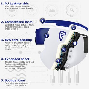 Protector de Cabeza para Boxeo FARABI, Casco Protector de Espuma con Cierre de Velcro para Adultos, Uso Deportivo, Casco de Artes Marciales XXL, Taekwondo - Product Image 2