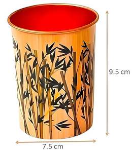 Gobelet en cuivre à motif bambou, verre décoratif réutilisable, tasse à eau en métal, vaisselle de cuisine design - Product Image 5