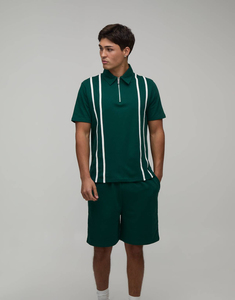 Newest Men Luxury Casual Shirt and Shorts <b>Set</b> Two Piece Summer Outfit Custom Logo Blank Breathable Summer <b>Set</b> Cotton Street Wear - Product Image 1