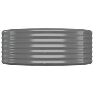 Macetas y jardineras elevadas de acero con recubrimiento en polvo gris medio, duraderas, para jardín - Product Image 4