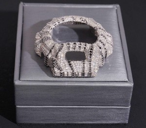 DW6900 Custom Luxury Watch Frosted Steel <b>Case</b> Mod Edition Iced Out CasiOak Style DW6900 Premium Custom Mod Watch - Product Image 3