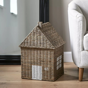 Decoración Navideña Única Hecha a Mano con Ratán, Cesta de Almacenamiento Tejida Ecológica para el Hogar, Escultura Decorativa para Habitación - Product Image 2