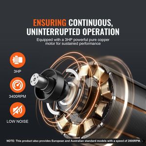 Collettore di Polvere a Rullo da 3HP con Flusso d'Aria di 1550 CFM, Grande Capacità di 94 Galloni, Sacchetto Filtrante da 2,5 Micron, Collettore di Polvere di Grandi Dimensioni - Product Image 5