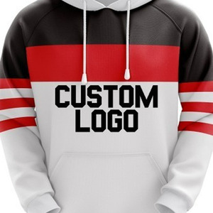 Sweat à capuche zippé pour homme, color block, manches raglan, poche kangourou, cordon de serrage, logo personnalisé, décontracté, coupe oversize, en coton - Product Image 5