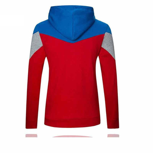 เสื้อฮู้ดซิปผู้ชายทรงปกติ ผ้าฝ้ายลำลอง สวมใส่ได้ในฤดูใบไม้ร่วง สีพื้น ผ้าถัก  บริการ OEM - Product Image 5