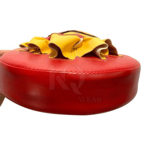 High Quality Leather Curved <b>Focus</b> <b>Pads</b> with Adjustable Wrist Strap and Breathable Inner Lining for Coaches - Product Image 4