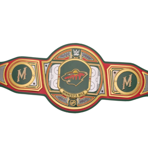 Cinturón de Campeonato de los Minnesota Wild, Cinturón de Lucha Libre de Alta Calidad, Artículo Coleccionable para Fanáticos de la NHL, Cinturones Deportivos Personalizados - Product Image 2