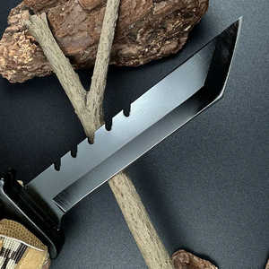 มีดพับสแตนเลสคมกริบ สีดำล้วน สำหรับพกพา EDC ใช้ในกิจกรรมกลางแจ้ง ตั้งแคมป์ และป้องกันตัว - Product Image 5