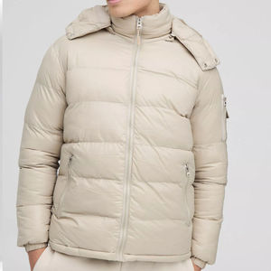 Chaqueta Acolchada Formal para Hombre con Logotipo OEM, de Alta Calidad, Desmontable, Diseño de Invierno, Resistente al Agua y al Viento, con Cuentas - Product Image 1
