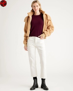 Übergrößen Damen Sherpa Fleece Jacke mit Reißverschluss Teddy Mantel Weiche Winterjacke Maßgeschneiderte Teddy Fleece Jacke - Product Image 3