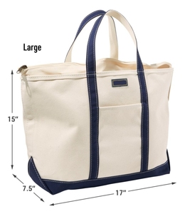 Bolso Tote de Algodón Teñido Liso Ajustable con Estampado, Resistente al Agua, Lavable, Duradero, con Ribete Azul Marino, Estilo Ecológico - Product Image 5