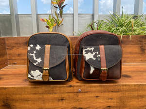 กระเป๋าเป้สะพายหลังขนาดเล็กหนังวัวแท้คุณภาพสูงสำหรับทุกเพศกระเป๋าเป้นักเรียนแบบมีซิปสไตล์ตะวันตกลำลองหรูหรา - Product Image 4