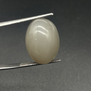 พลอยมูนสโตนทรงรีสีเทาธรรมชาติจาก HAYAAT GEMS รัฐราชสถาน สำหรับทำเครื่องประดับ (18.45 กะรัต รุ่น N-288) - Product Image 2