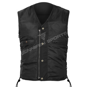 Chaleco de Motocicleta de Diseño Nuevo, Aprobado por la CE, Transpirable, de Cuero Genuino, Sin Mangas, para Motociclistas, Ropa de Club para Motociclistas - Product Image 5