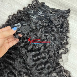 Meilleur article, extensions de cheveux à clipser au prix de gros, super soyeux, brillant, sans enchevêtrement, facile à utiliser, grand en stock - Product Image 2