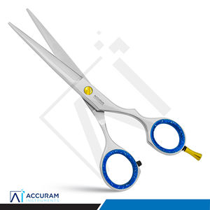 Tijeras de Peluquería Profesionales Accuram, Ecológicas, Reutilizables, de Acero Inoxidable con Filo de Cuchilla para Peluquería y Estilismo - Product Image 1