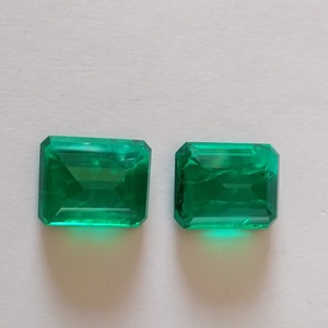 Piedras Preciosas Verdes de Esmeralda de Corte Colombiano Creadas en Laboratorio, Calidad Premium para Joyería, para Uso en la Fabricación de Joyas - Product Image 1