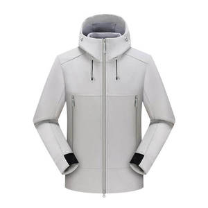 Chaqueta cortavientos al por mayor, chaqueta softshell de poliéster de 300 g/m², chaqueta de invierno con logotipo personalizado para marcas de ropa estadounidenses - Product Image 4