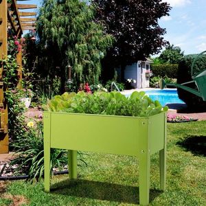 Support de plantes surélevé pour jardin extérieur 24,5 x 12,5 pouces, bac à fleurs résistant aux intempéries, ensemble de jardin - Product Image 5