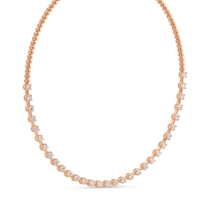 Collar de Diamantes Cultivados en Laboratorio, Estilo Tenis, Media Eternidad, para Mujer y Hombre, Regalo, Joyería de Compromiso, Plata de Ley, 9KT, 10KT, 14KT, 18KT - Product Image 5
