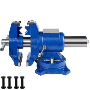 Tornillo de Banco de Alta Resistencia de 5 Pulgadas con Cabezal Giratorio de 360 Grados, Fuerza de Sujeción de 30KN, Tornillo de Banco Giratorio Doble para Tuberías - Product Image 1