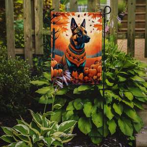 Belga Malinois Fall Garden Flag Multicolor Buzón Decorativo Patio Bandera Patio Obra de arte para macizos de flores Tamaño pequeño - Product Image 2