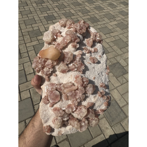 Premium <b>Pink</b> Apophyllite Stilbite on White Heulandite Crystal Natural Mineral Stone for <b>Healing</b> and Wholesale Supply - Product Image 3